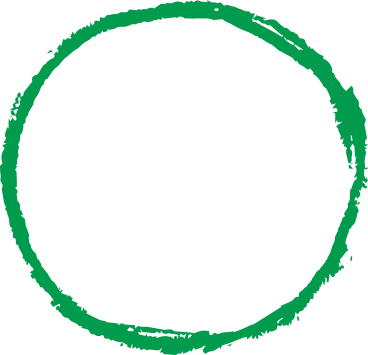 Hand drawn green circle PNG、SVG