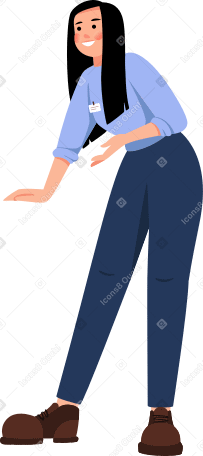 female consultant Illustration in PNG, SVG