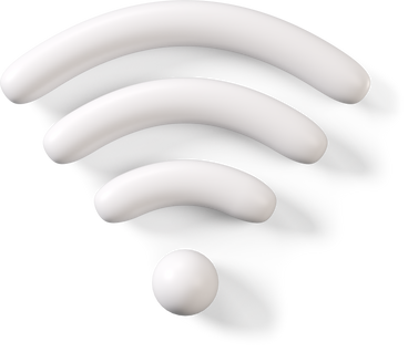 White wifi icon PNG, SVG
