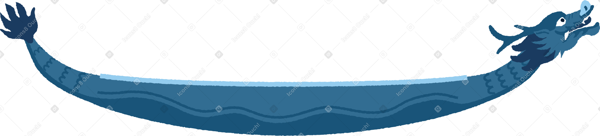 barca del drago cinese PNG, SVG