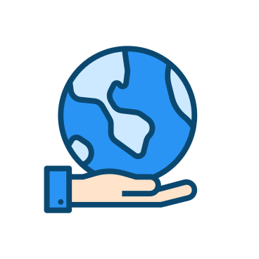 Globalization hand holding earth PNG, SVG