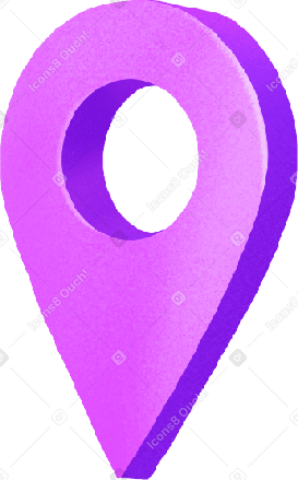 Épingle de localisation violette PNG, SVG