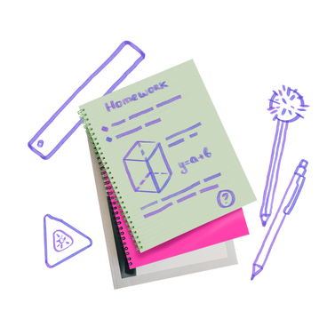 Math homework and school supplies  PNG, SVG