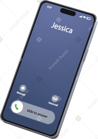 phone with incoming call PNG, SVG
