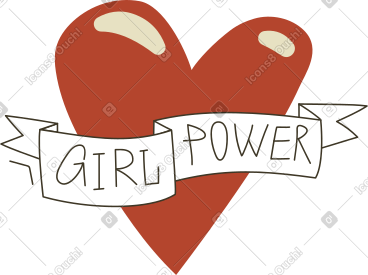 Lettering girl power PNG, SVG