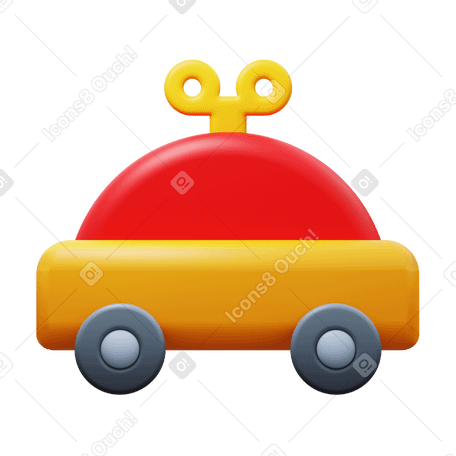 3D toy car PNG, SVG