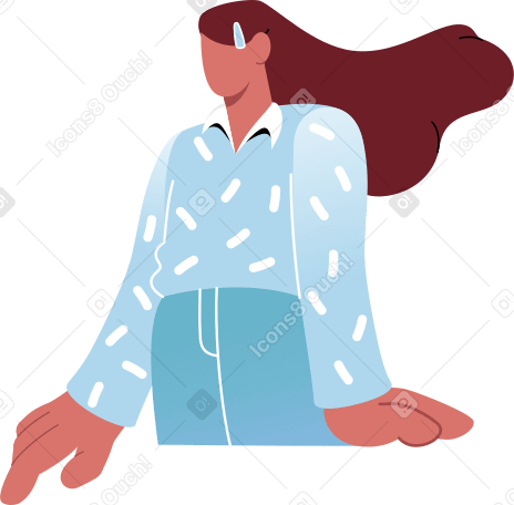 woman front view PNG, SVG