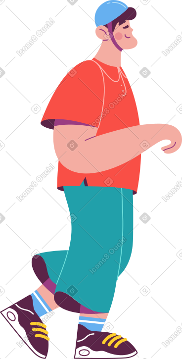 戴头盔的运动男 PNG, SVG