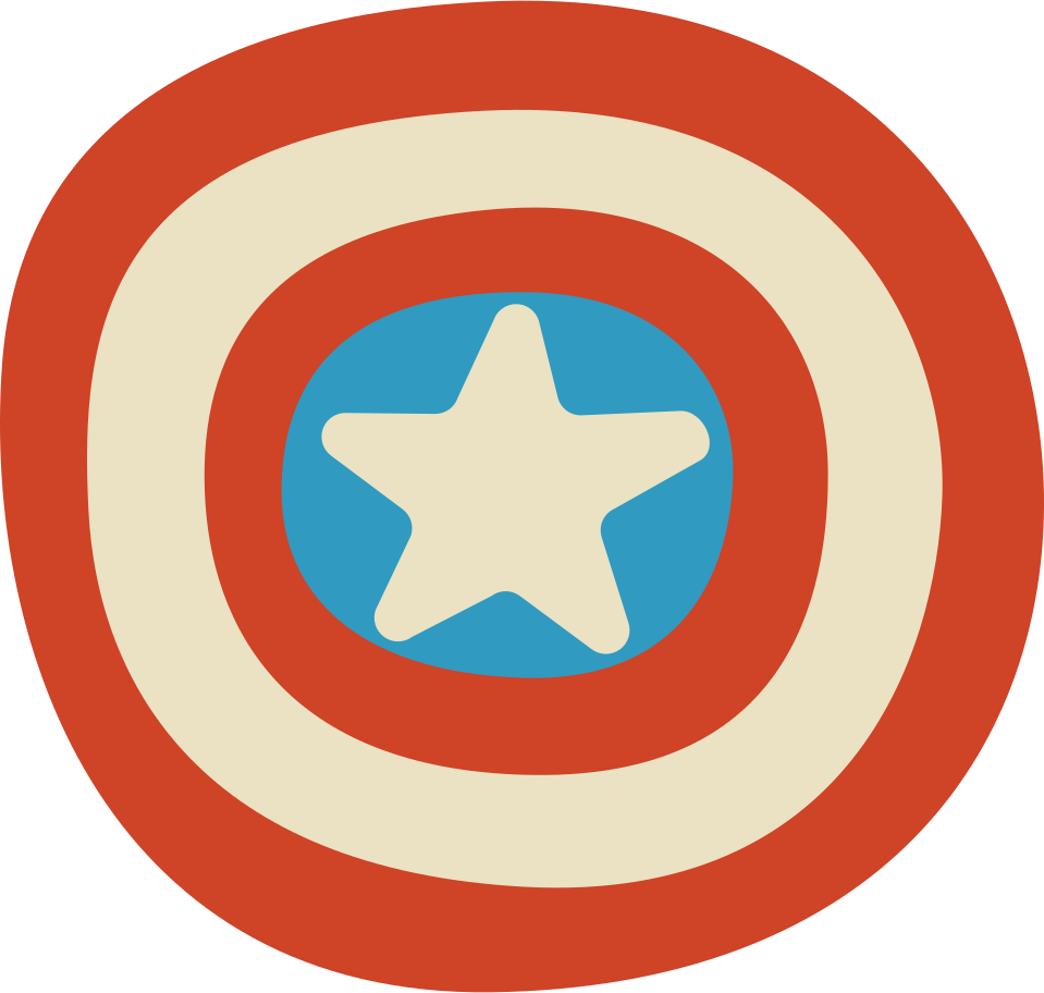 Superhero shield Illustration in PNG, SVG