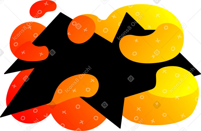 abstract background orange Illustration in PNG, SVG