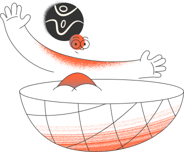 Girl in the bowl PNG, SVG