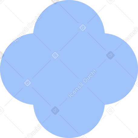 quatrefoil blue PNG, SVG