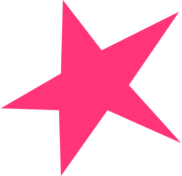pink five pointed star PNG, SVG