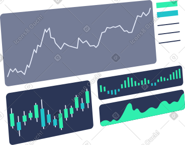 Graphs dashboard PNG, SVG