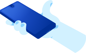 hand with mobile phone PNG, SVG