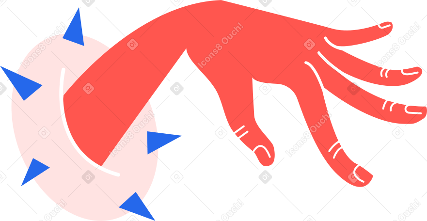 left hand Illustration in PNG, SVG