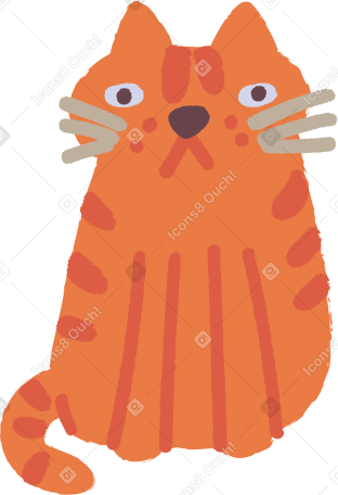 cat sitting PNG, SVG