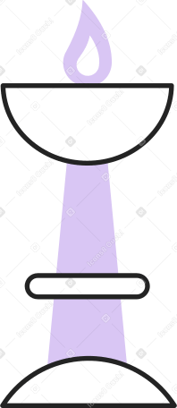 candela indiana in una ciotola PNG, SVG