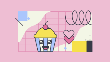 Cupcake heureux PNG, SVG