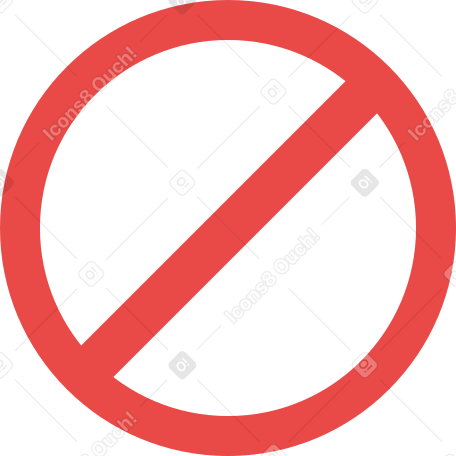 sinal de proibição PNG, SVG