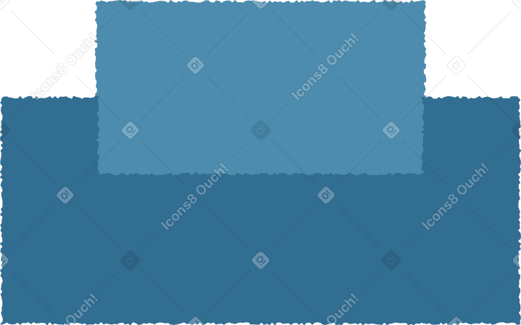 armchair blue Illustration in PNG, SVG