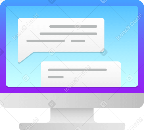 monitor Illustration in PNG, SVG