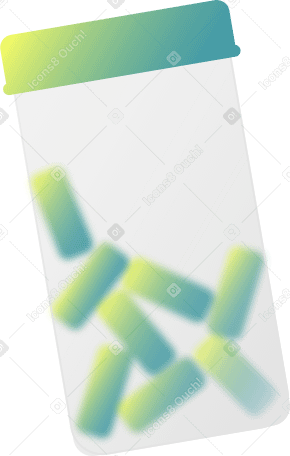 glass jar with pills PNG, SVG