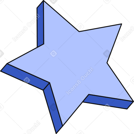star icon Illustration in PNG, SVG