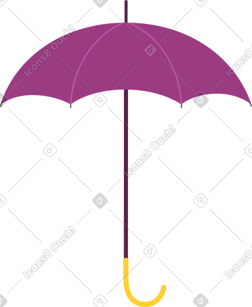 酒红色雨伞手杖 PNG, SVG