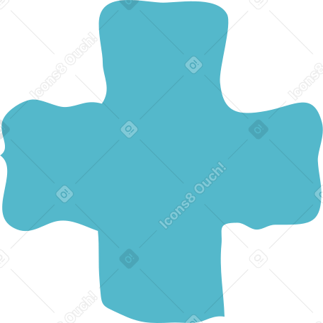 blue cross shape PNG, SVG