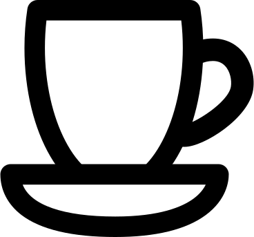 cup with handle and saucer PNG, SVG