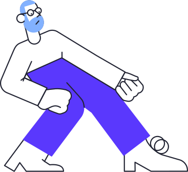 bearded man in blue pants is pulling something PNG, SVG