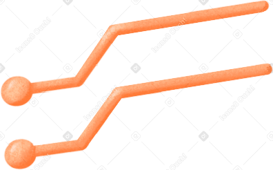 two orange communication lines PNG, SVG