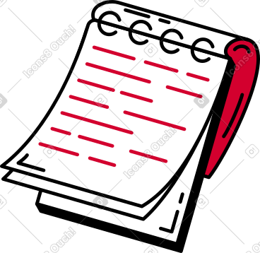 Open notebook PNG, SVG