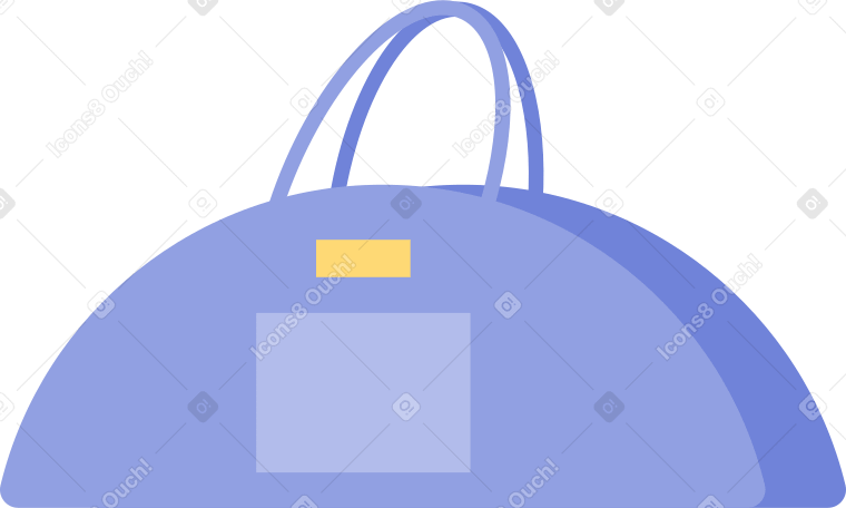 men's travel bag Illustration in PNG, SVG
