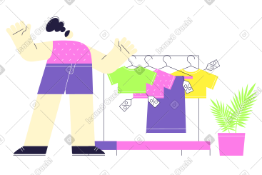 女人正在买新衣服 PNG, SVG