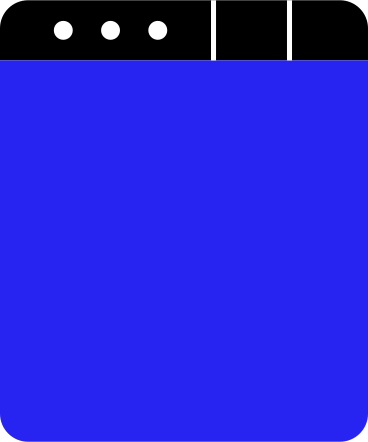 Blauer browser mit zwei registerkarten PNG, SVG