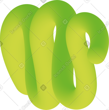 green curved shape PNG, SVG