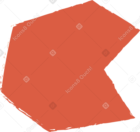 red polygon Illustration in PNG, SVG
