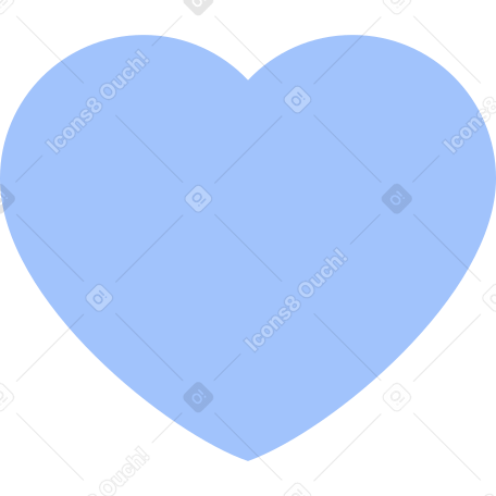 Сердце синее в PNG, SVG