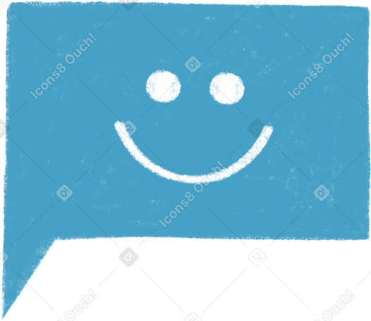bubble with a smiley Illustration in PNG, SVG