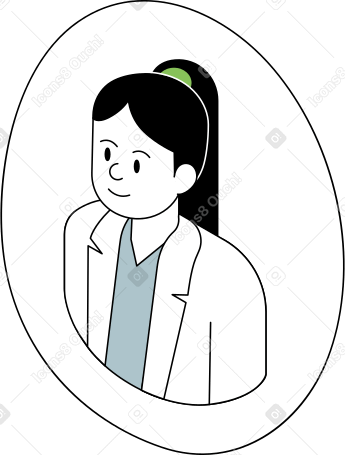 avatar of woman Illustration in PNG, SVG