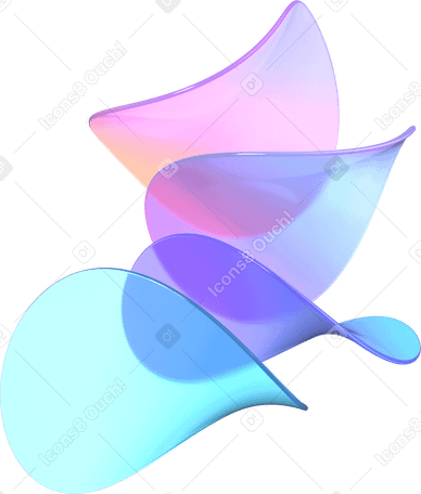 3D 漂浮的发光轨道盘 PNG, SVG