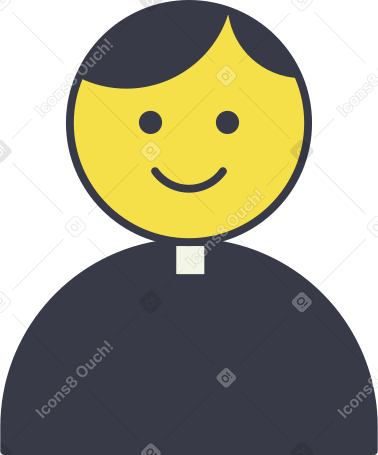 священник в PNG, SVG
