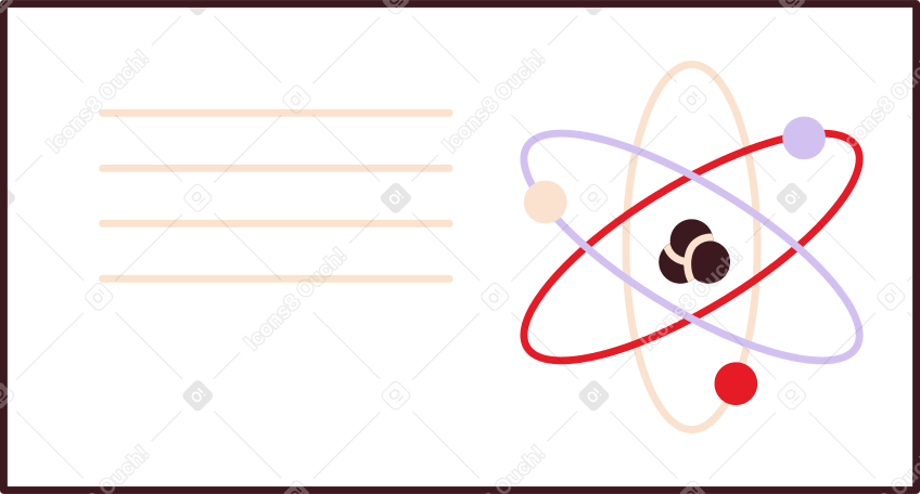 stand with molecules atoms PNG, SVG