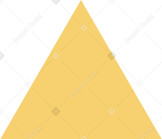 yellow triangle Illustration in PNG, SVG
