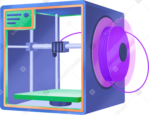 Impresora 3d azul PNG, SVG