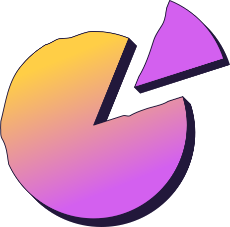 円グラフ のpngとsvgでのイラスト