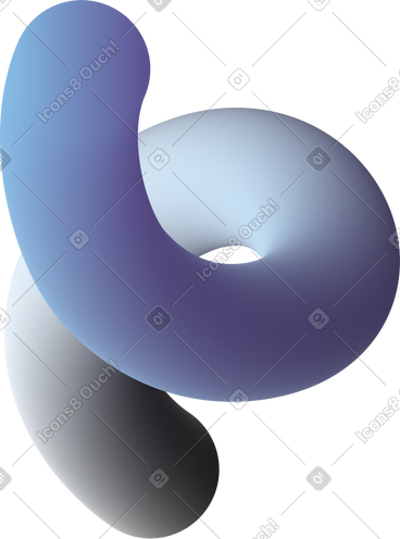 Blue gray curved shape PNG, SVG