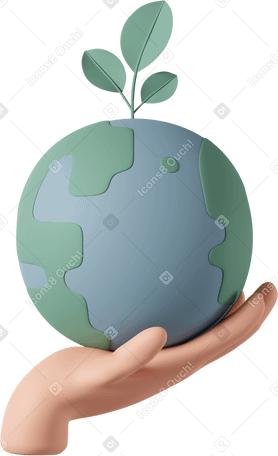 3D ecology earth PNG, SVG